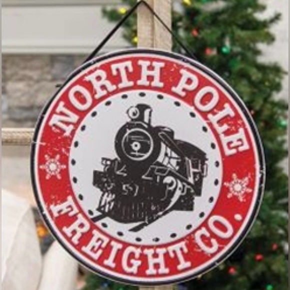 *North Pole Freight Co. Embossed Metal Sign - Picture 12 of 13